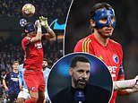 Copenhagen goalkeeper Kamil Grabara makes HOWLER as Julian Alvarez's shot slips through ex-Liverpool man's fingers for Manchester City's second goal... and Rio Ferdinand jokes: 'I thought it could have been the masked singer in goal!'