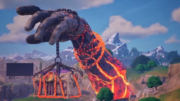 Fortnite's giant hand event was a return to the game's uniqueness of old