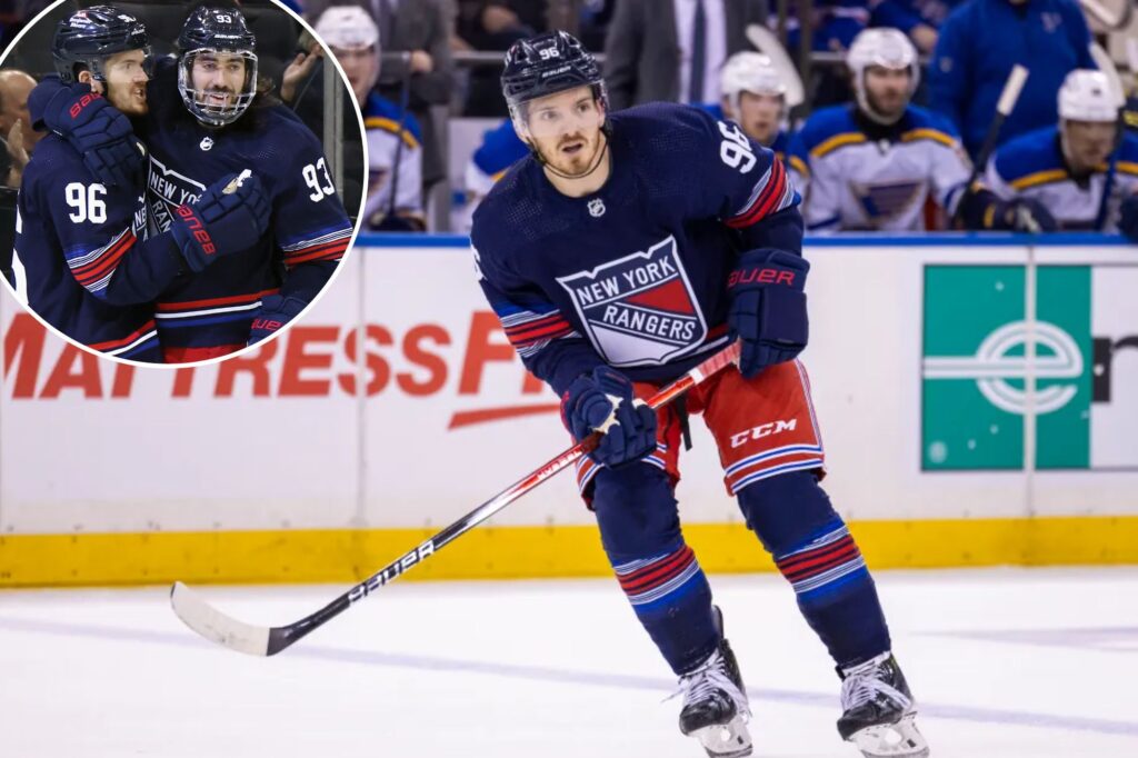 Jack Roslovic meshing perfectly with Rangers — even without benefit of a practice