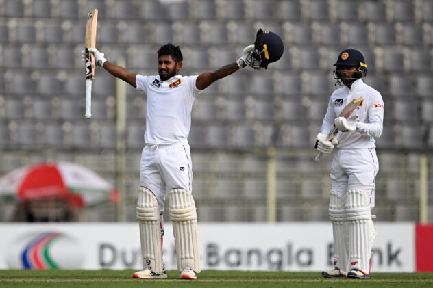 Kamindu Mendis celebrates his first Test century: 'I worked tirelessly to get to this point'