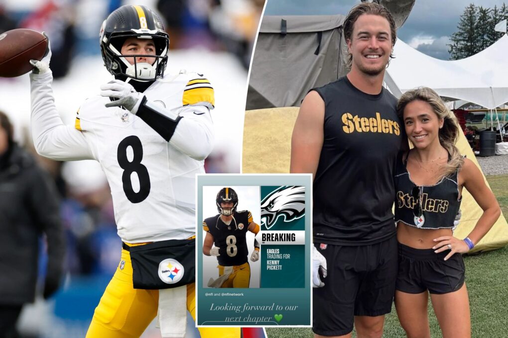 Kenny Pickett’s wife, Amy, reacts to QB’s trade to Eagles: ‘Could not be more excited’