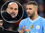 Kyle Walker is a serious doubt for Man City's clash with Arsenal on Sunday after injuring his hamstring playing for England against Brazil... as Pep Guardiola counts the cost of the international break