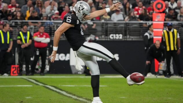 Las Vegas Raiders punter AJ Cole gives electric command to start Pennzoil 400
