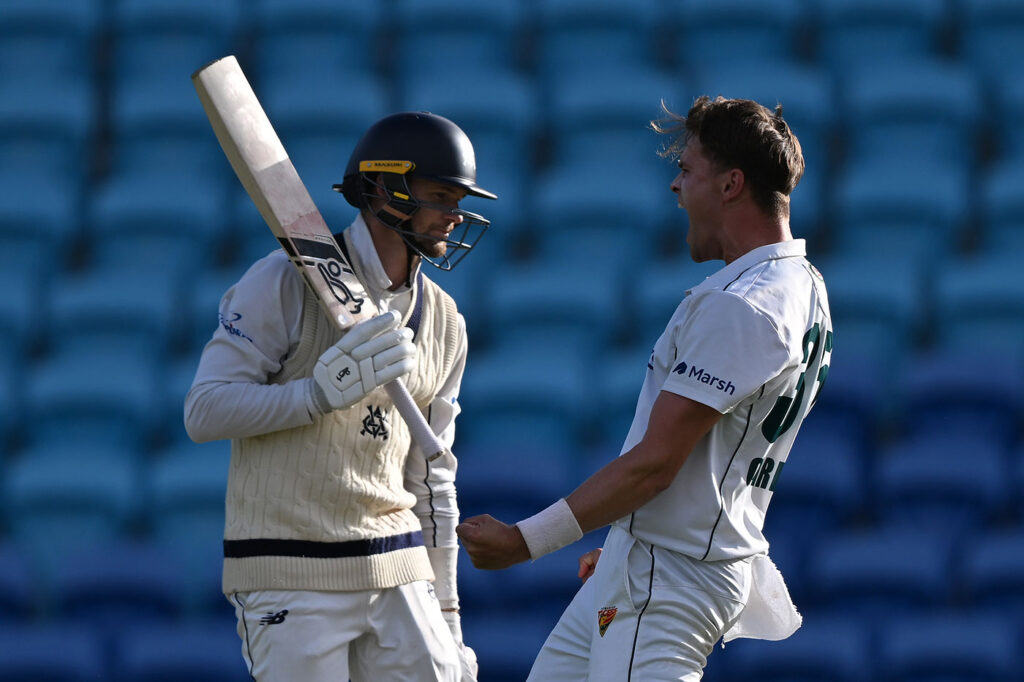 Late drama leaves Tasmania favourites in Shield epic after Maddinson ton