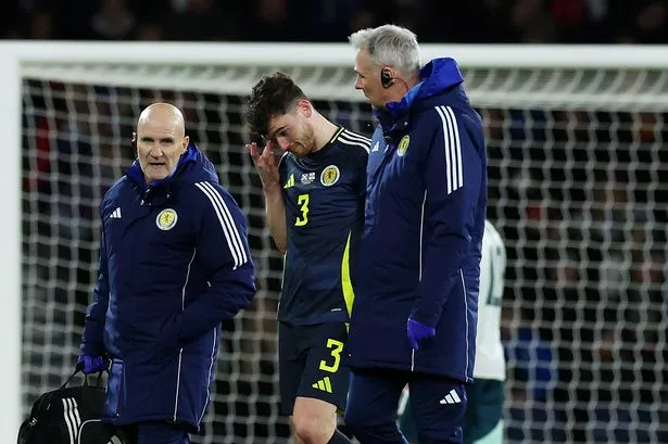 Liverpool handed fresh injury scare as Andy Robertson substituted during Scotland fixture