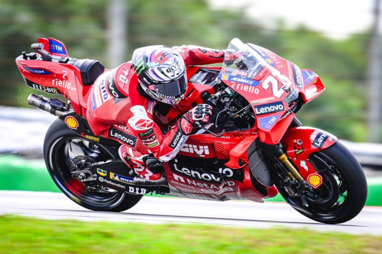 MotoGP Portuguese GP: Bastianini claims pole from Vinales, Marquez crashes