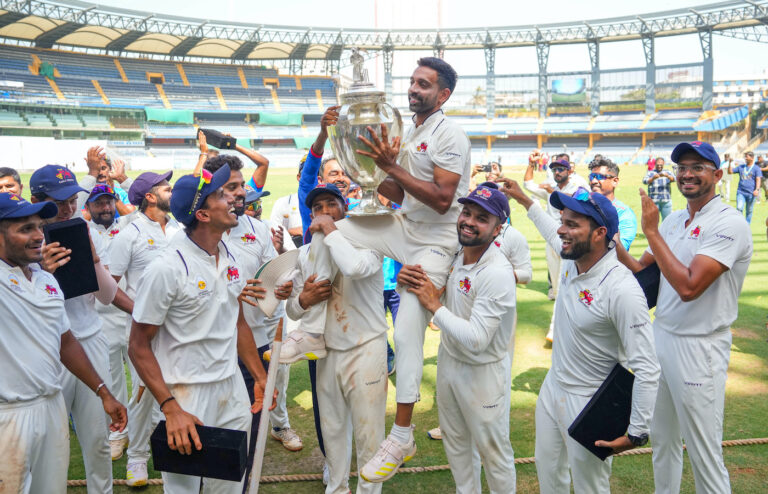 Mumbai win 42nd Ranji title to end eight-year wait