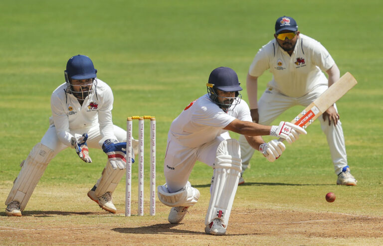 Nair, Wadkar fifties stretch Vidarbha's fight into last day against Mumbai's spinners