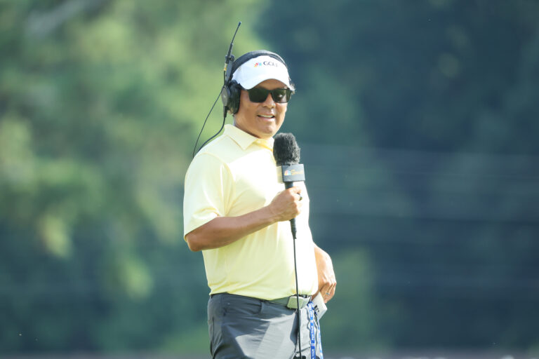 Notah Begay joins revolving carousel of analysts to audition for NBC job at 2024 Valspar Championship