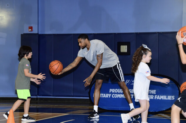 Open Thread: Blake Wesley hosts Lil’ MVPs basketball skills clinic as part of USAA’s Military Appreciation