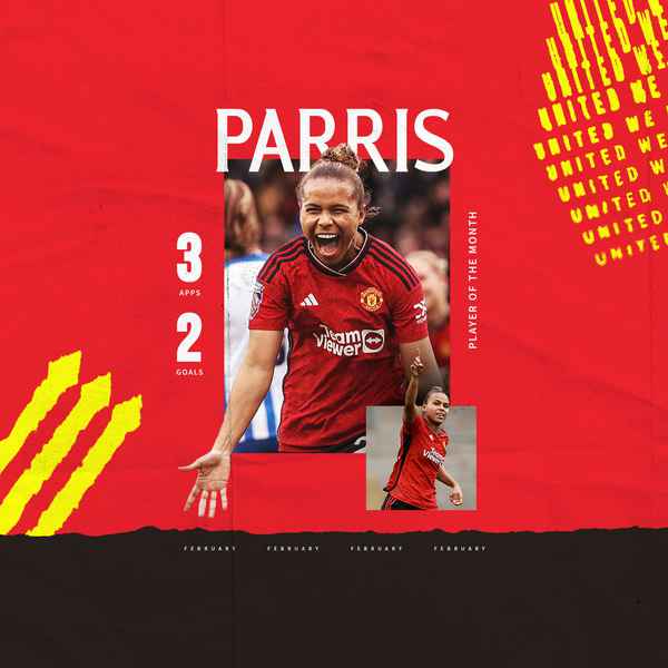 Parris named February's Player of the Month