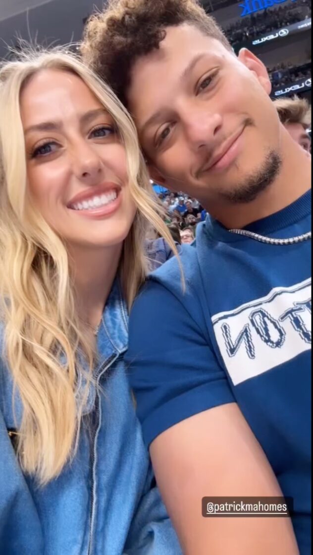 Patrick & Brittany Mahomes Share Glimpse at Courtside Date Night