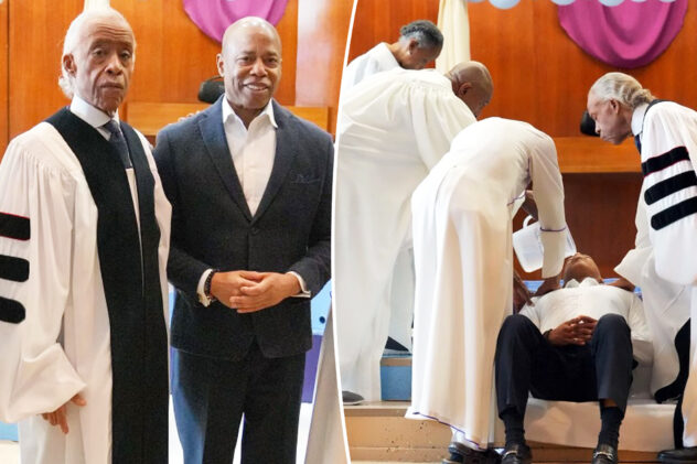 Rev. Al Sharpton held jailhouse baptism for Mayor Eric Adams on Good Friday
