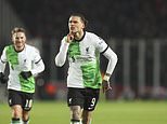 Sparta Prague 1-5 Liverpool: Darwin Nunez stars with two powerful first-half goals as Reds all but book Europa League quarter-final and pass 1,000 goals under Jurgen Klopp... and Mo Salah is back