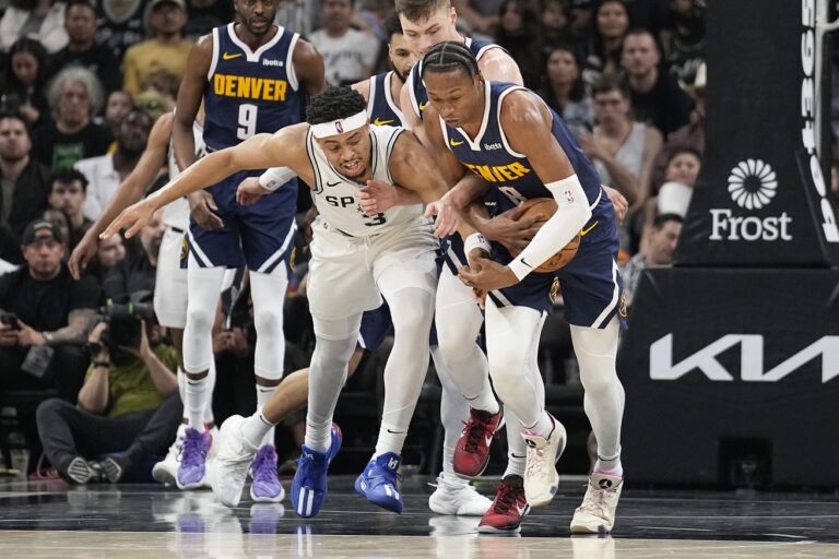 Spurs start slow, claw their way back, but ultimately fall to the Nuggets in Austin