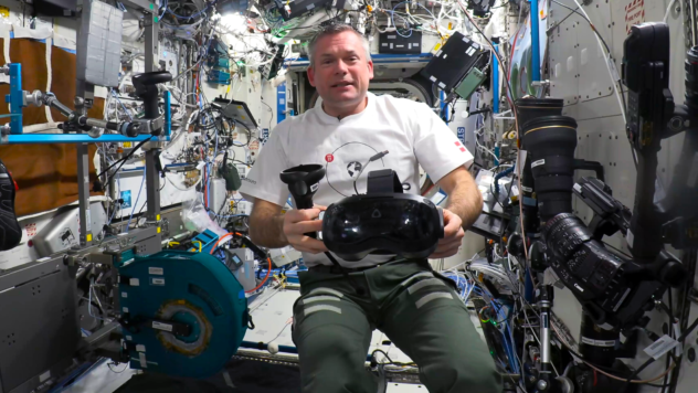 The Vive Focus 3 On The International Space Station Is Now Being Used For Exercise Too