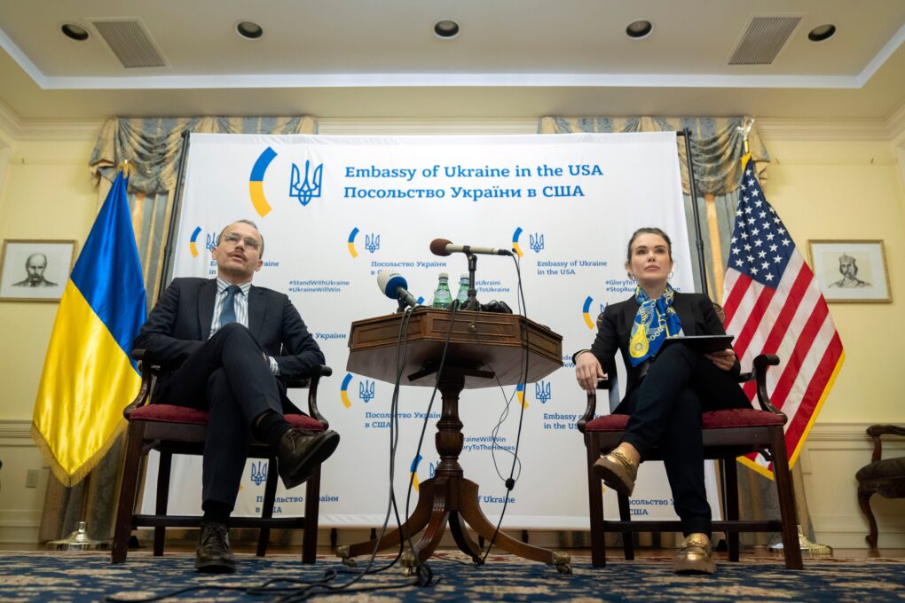 Ukrainian ministers 'optimistic' about securing U.S. aid, call for repossession of Russian assets