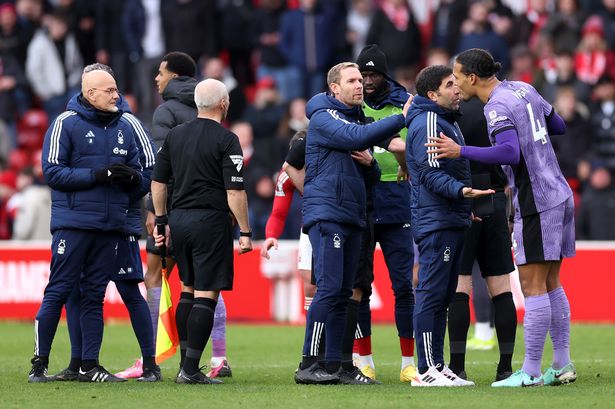 Virgil van Dijk reaction to Liverpool chaos vs Nottingham Forest as owner confronts referee