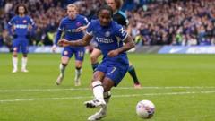 Watch FA Cup quarter-final: Chelsea lead Leicester but Sterling misses penalty