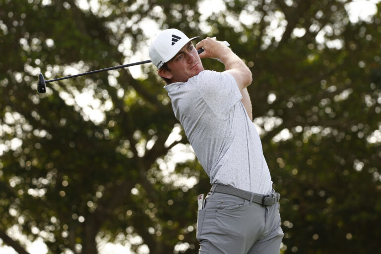 Watch: Nick Dunlap makes ace on 7th hole during 2024 Cognizant Classic