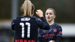 WSL: Watch as Man City 2-0 up at Brighton, Liverpool & Man Utd both in front
