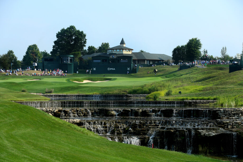 2024 men's major championship venues including Valhalla, Pinehurst, Royal Troon