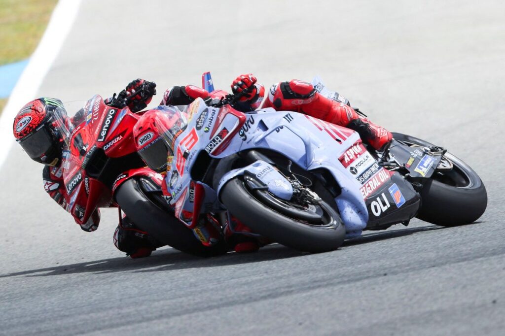 Bagnaia says his contact with Marquez in Jerez MotoGP battle "was smart"