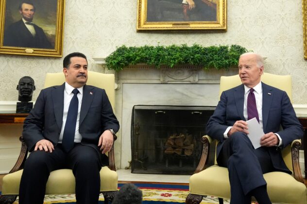 Biden hosts Iraqi leader after Iran's attack on Israel throws Mideast into greater uncertainty