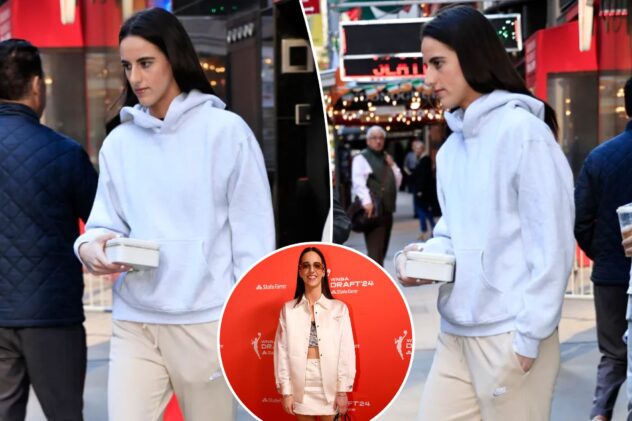 Caitlin Clark steps out in $200 Nike look after $17,000 Prada outfit at WNBA Draft