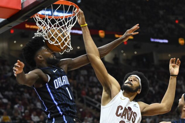 Donovan Mitchell and Cavaliers claim Game 1 dogfight over Magic, 97-83