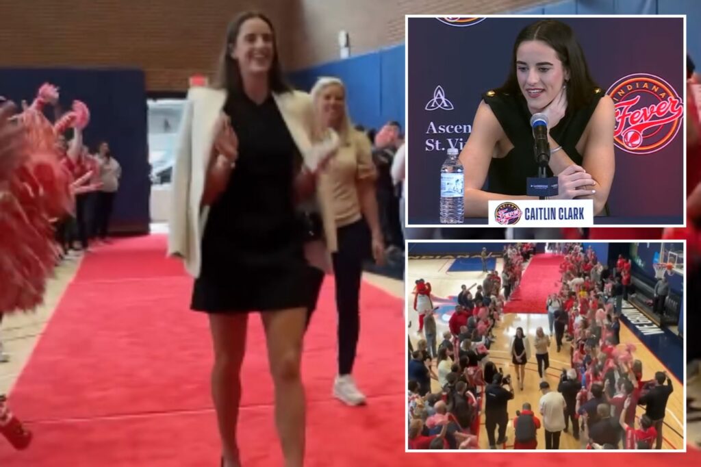 Indiana Fever go all out for for Caitlin Clark’s first team appearance