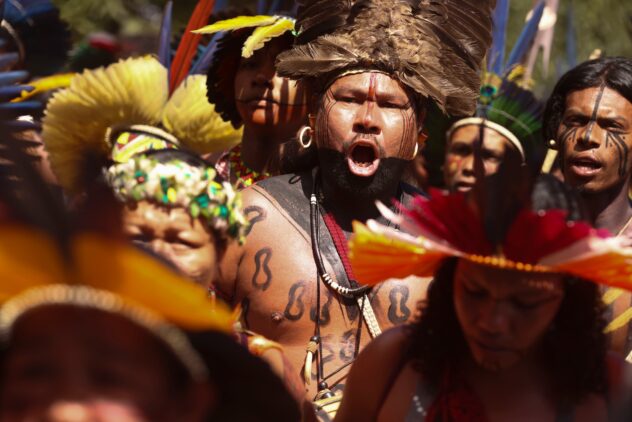Indigenous groups gathering in Brazil's capital to protest president's land grant decisions