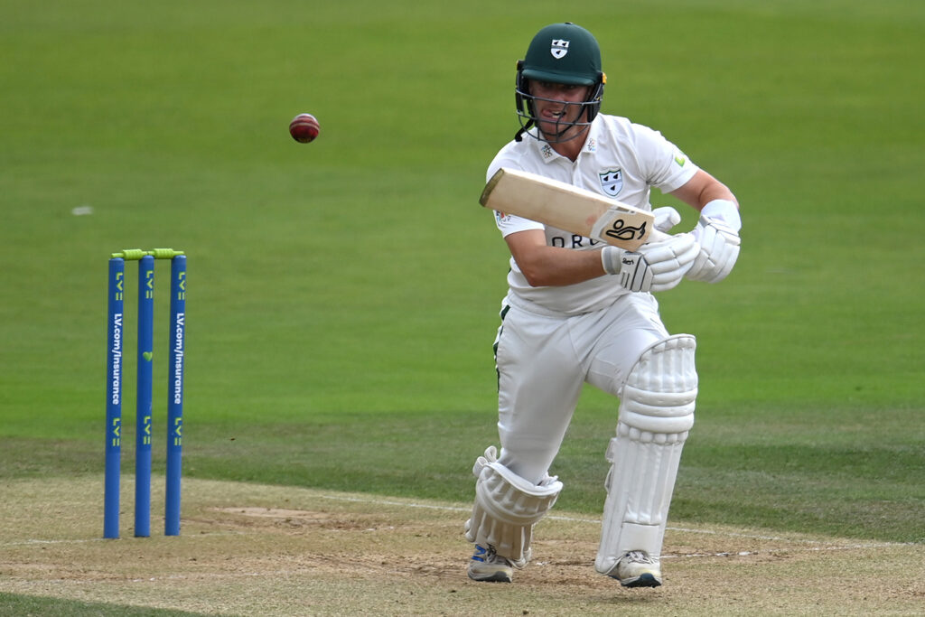Jake Libby makes progress between the Kidderminster showers