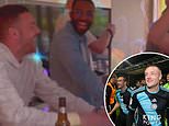 Jamie Vardy and his Leicester team-mates get back on the booze with beer and vodka before midday as their Championship title party continues - with ANOTHER dig at rivals Leeds