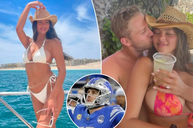 Jared Goff opens up on fiancée Christen Harper’s bachelorette party, SI Swimsuit journey: ‘Fun to see her thrive’
