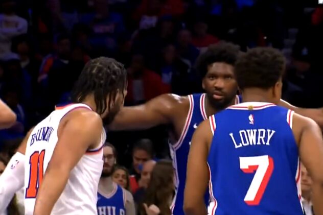 Knicks-76ers series got real with one heated moment