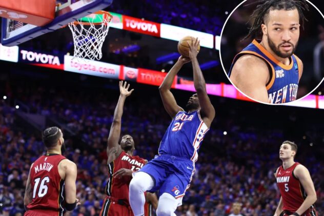 Knicks to face 76ers in first round of NBA playoffs after Philly’s dramatic play-in win