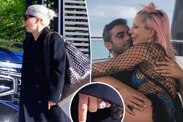 Lady Gaga sparks engagement rumors after being spotted with massive diamond ring on THAT finger