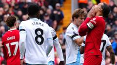 Liverpool's title hopes hit by loss to Palace