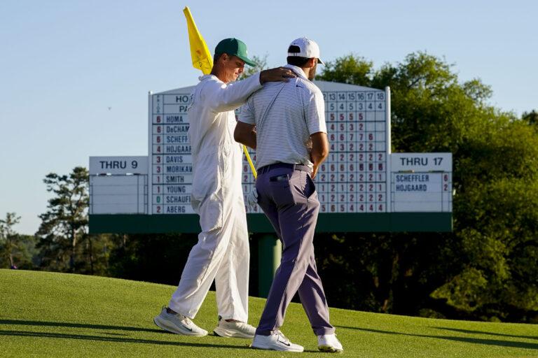 Masters leader Scottie Scheffler says he'll leave if his wife goes into labor. Here's how he would do it