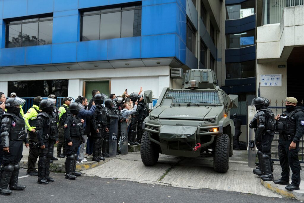 Mexico is breaking diplomatic ties with Ecuador after police stormed the embassy in Quito