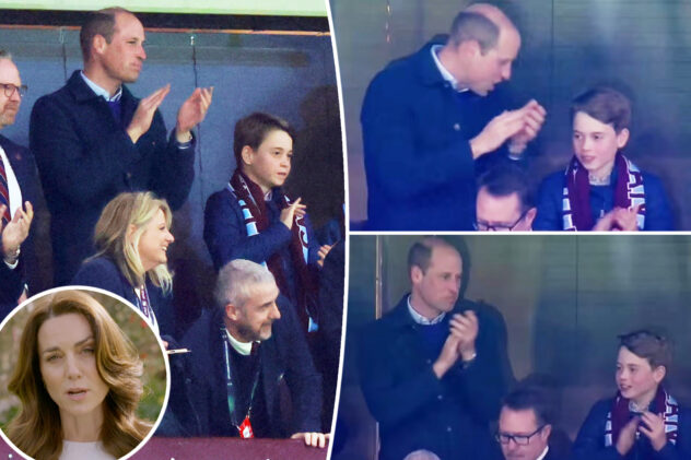 Prince William and Prince George bond at soccer game amid Kate Middleton’s cancer battle