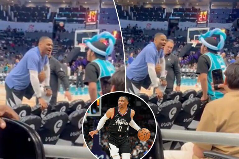 Russell Westbrook gets into another heated spat with NBA fan: ‘I don’t give a f–k’