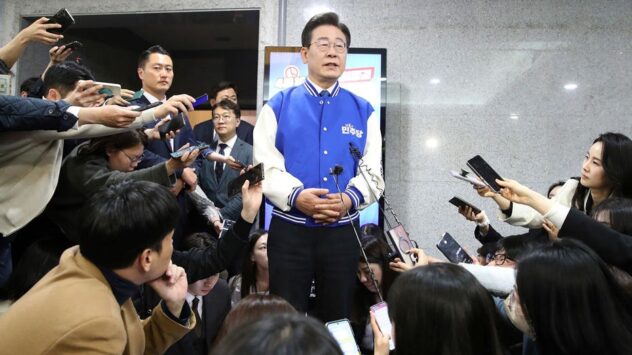South Korea parliamentary election exit polls show liberal opposition parties winning in landslide