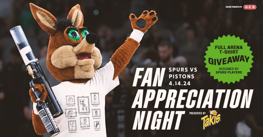 Spurs announce fan appreciation night festivities