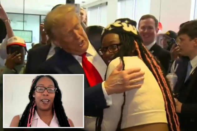 Supporter who hugged Trump at Atlanta Chick-fil-A says media isn’t honest about coverage on black voters