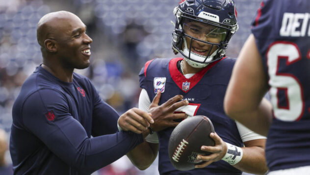 Texans quarterback C.J. Stroud and new wide receiver Stefon Diggs are already getting their chemistry right