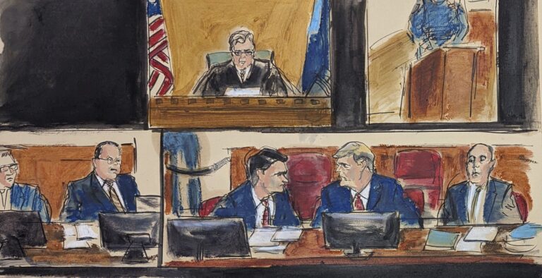 The Latest | First day of Trump's hush money trial adjourns with no jurors selected