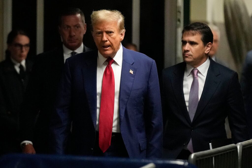 The Latest | Stormy Daniels' former lawyer, others called to witness stand in Trump hush money trial