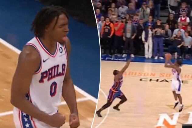 Tyrese Maxey shocks Knicks with insane 3-pointer to force Game 5 overtime after wild 76ers run